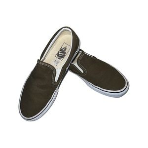 Vans Classic Slip-on in Army Green color.